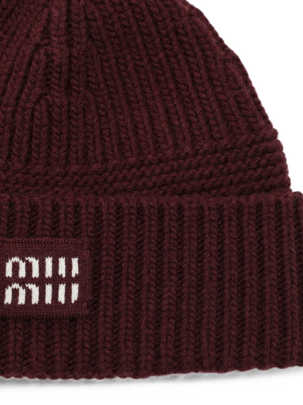 Miu Wollen en kasjmier muts Rood
