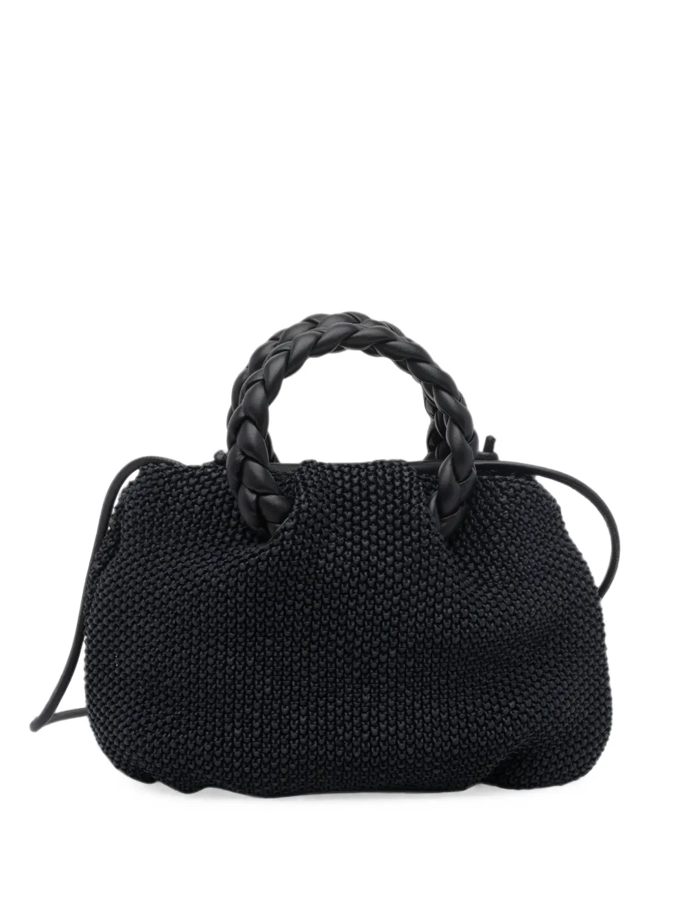 Hereu Bombom braided tote bag - Noir Hereu Bombom braided tote bag - Noir