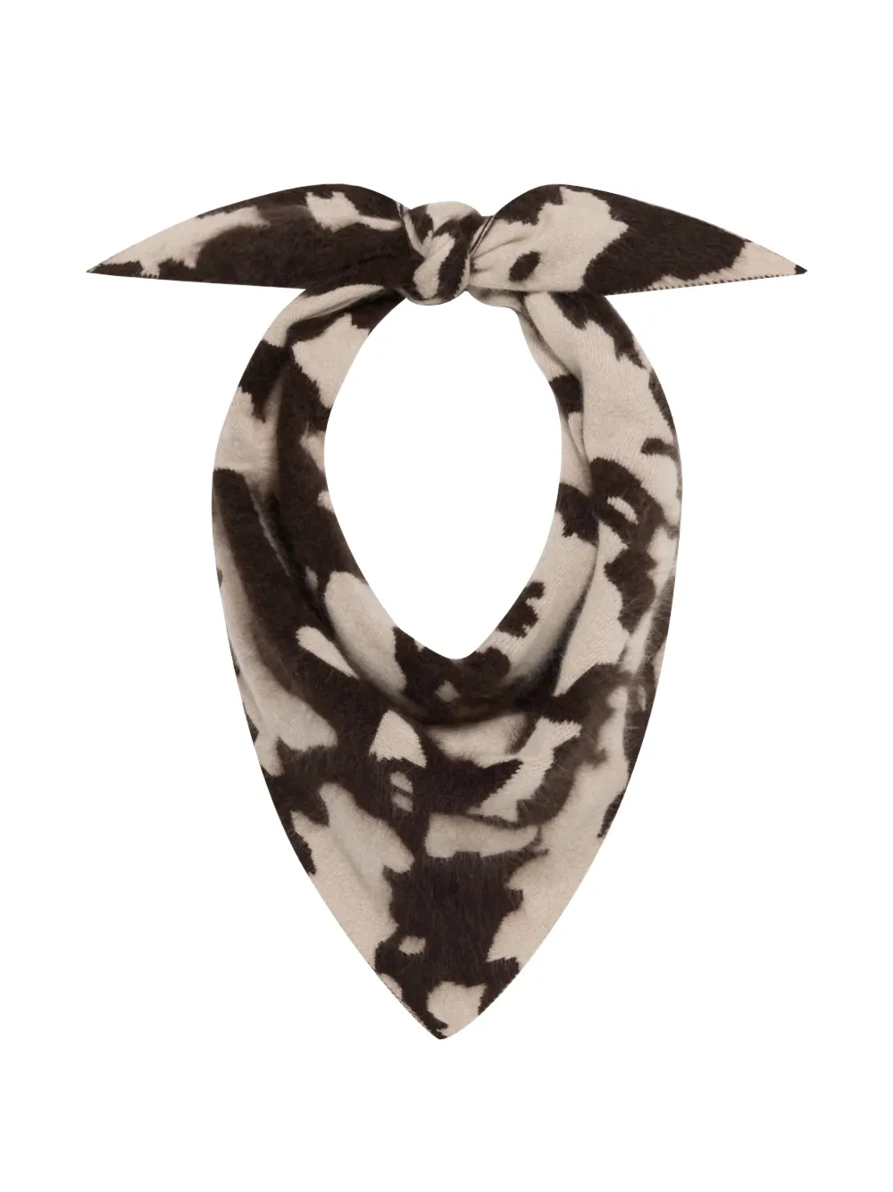 Guest In Residence Grizzly Cowhide wild rag scarf