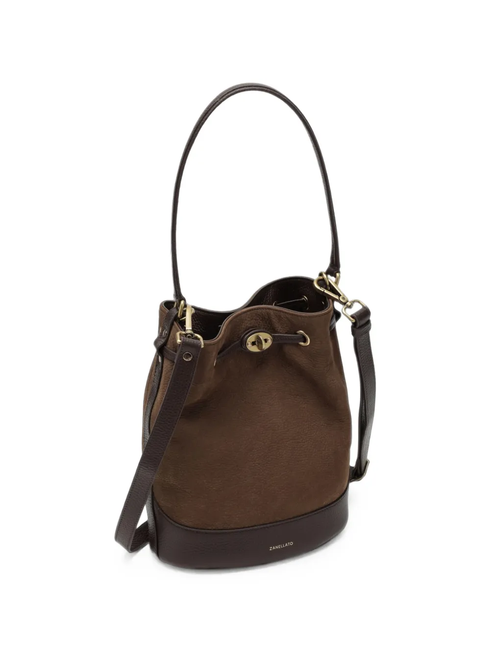 Zanellato Mondà bucket-tas Bruin