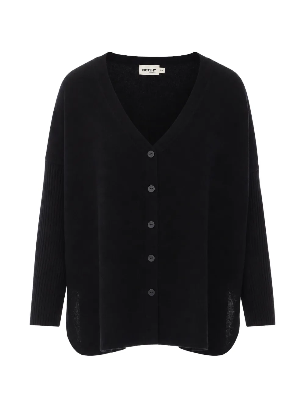 Not Shy Alicia V-neck cashmere cardigan - Black