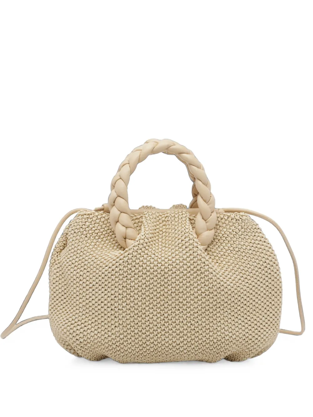 Hereu medium Bombom braided tote bag - Tons neutres Hereu medium Bombom braided tote bag - Tons neutres