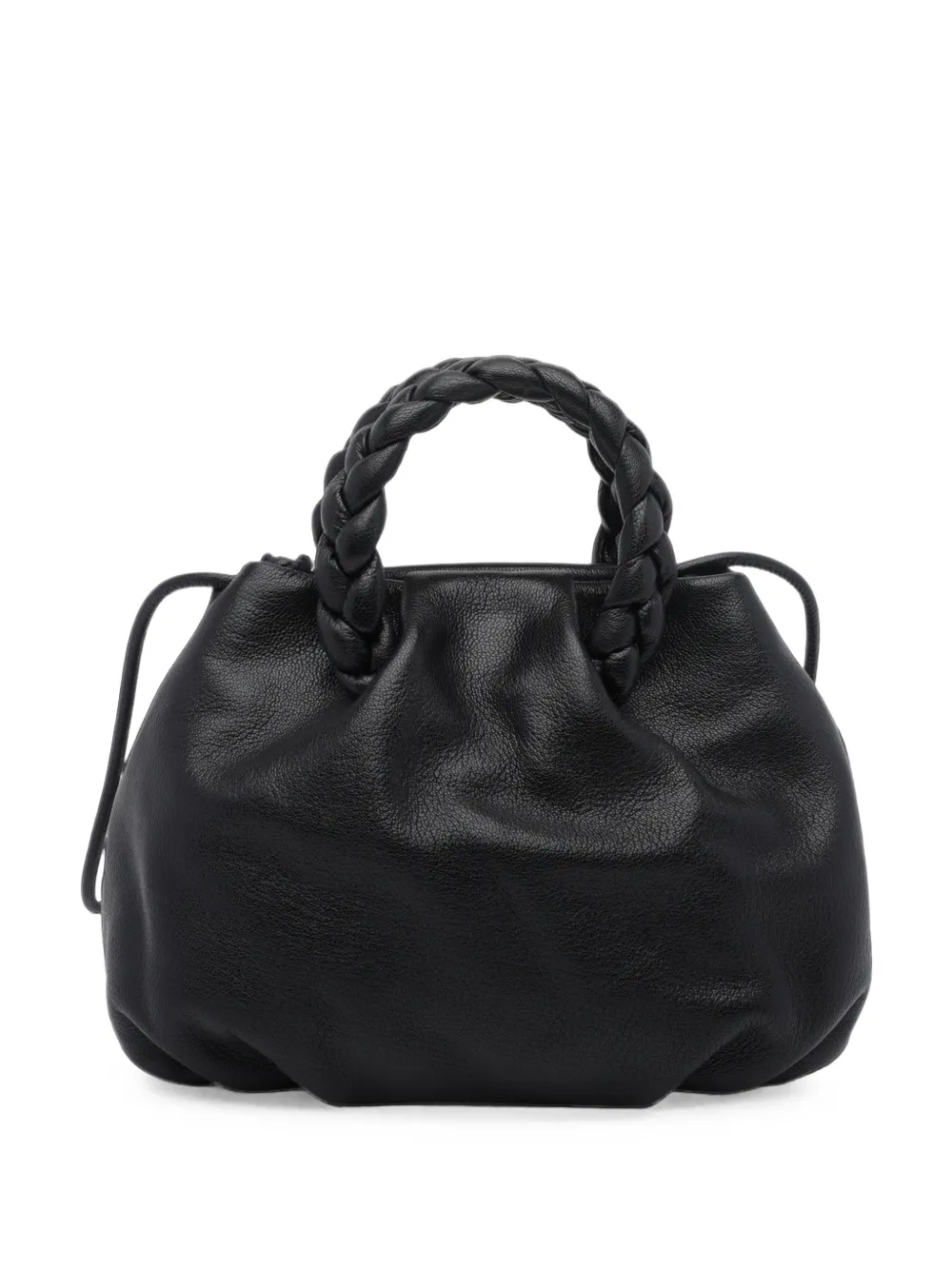 Hereu Bombom braided leather tote bag - Nero