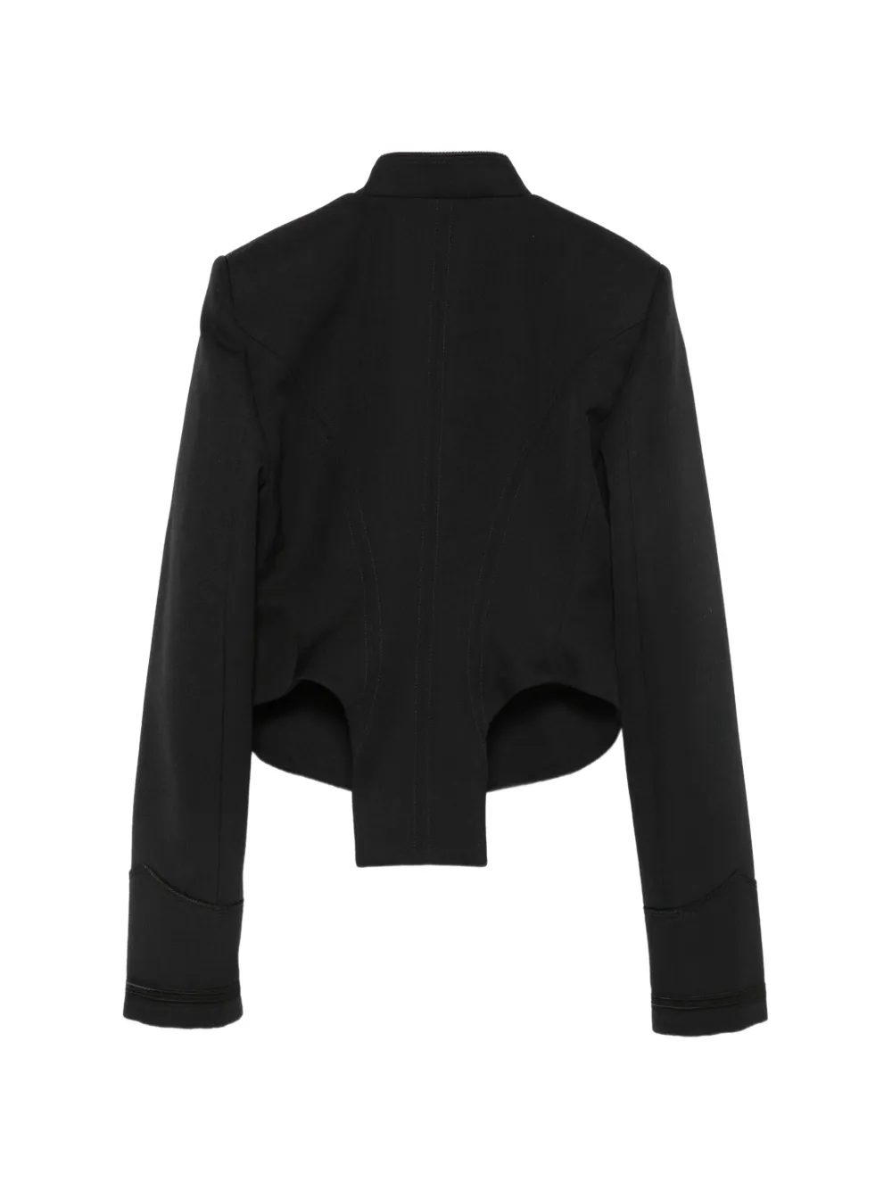 Ann Demeulemeester stand-collar jacket Zwart