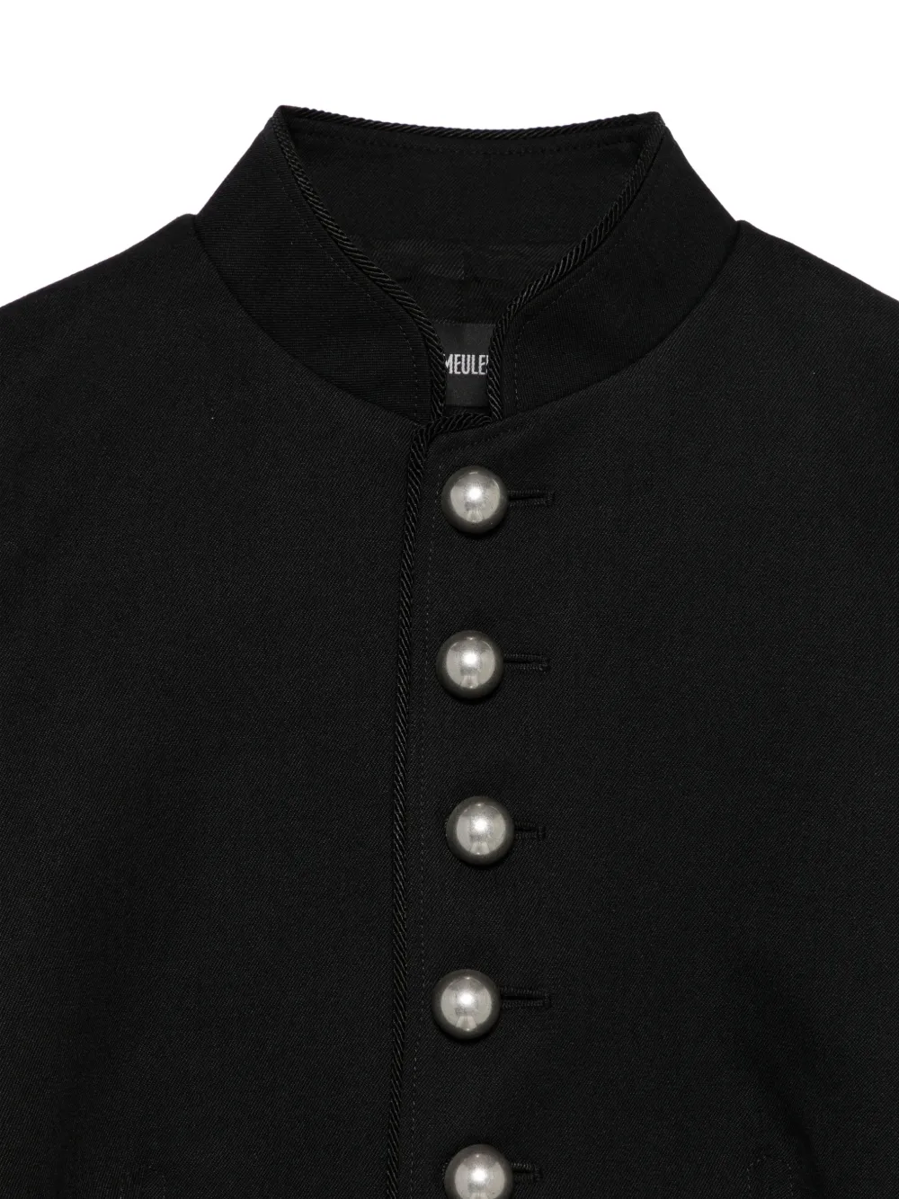 Ann Demeulemeester stand-collar jacket Zwart