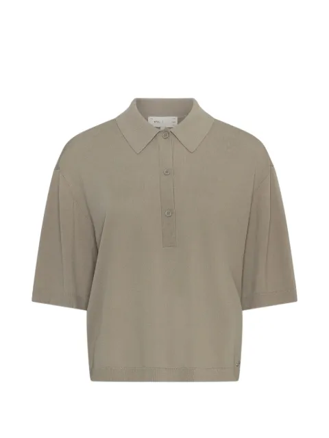 STEL short-sleeved knit polo shirt