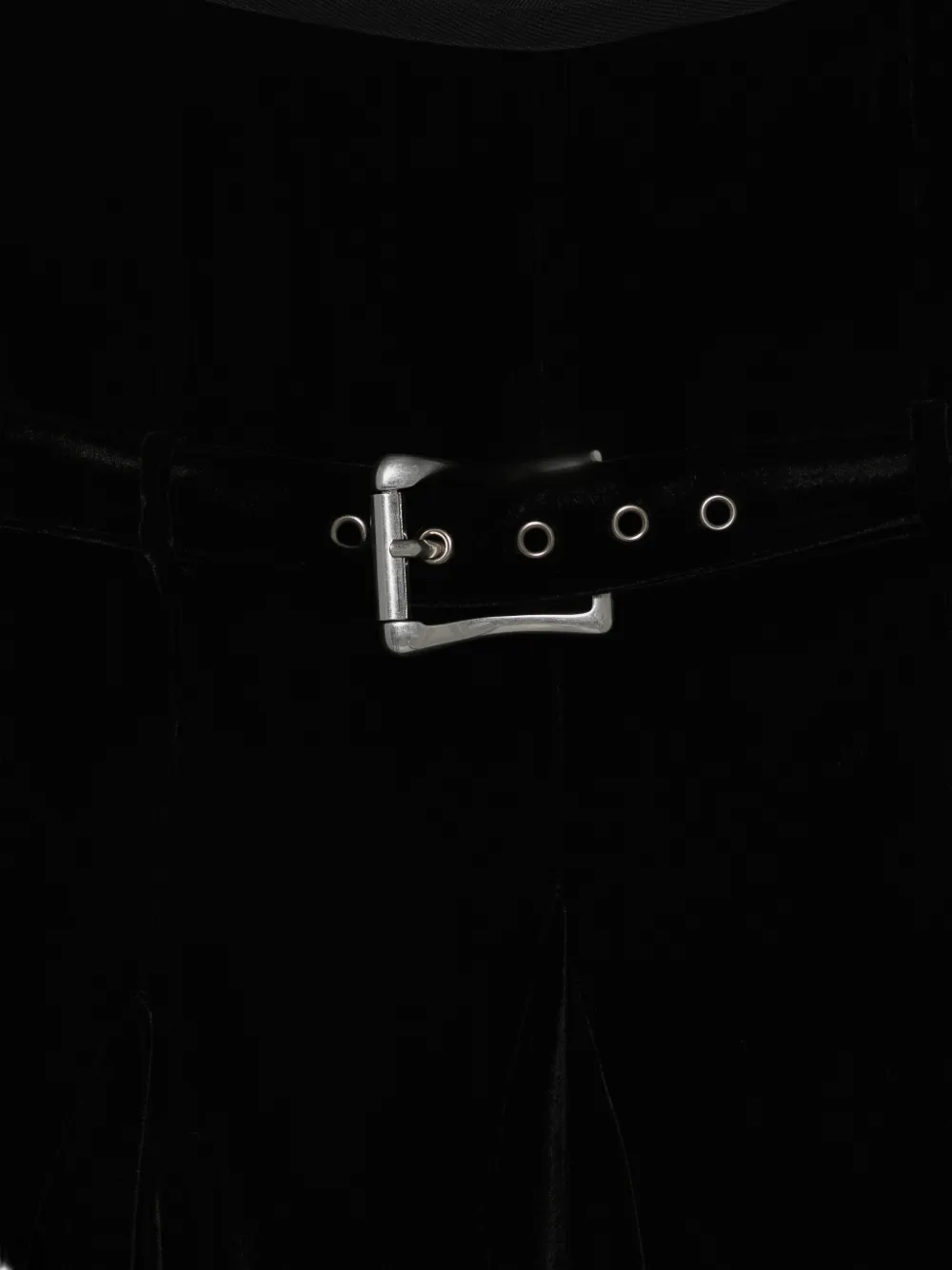 Ann Demeulemeester belted-waist midi skirt Zwart