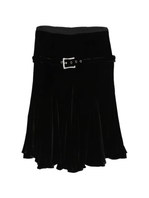 Ann Demeulemeester jupe mi-longue à taille ceinturée