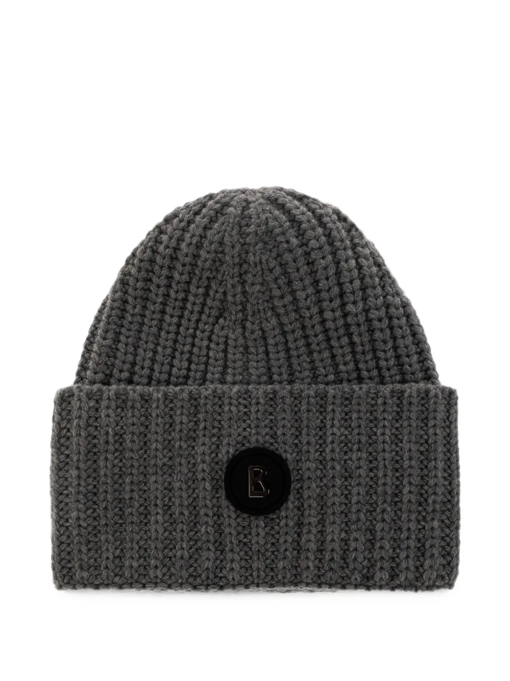 BOGNER Kilian ribbed-knit cashmere beanie hat - Gris