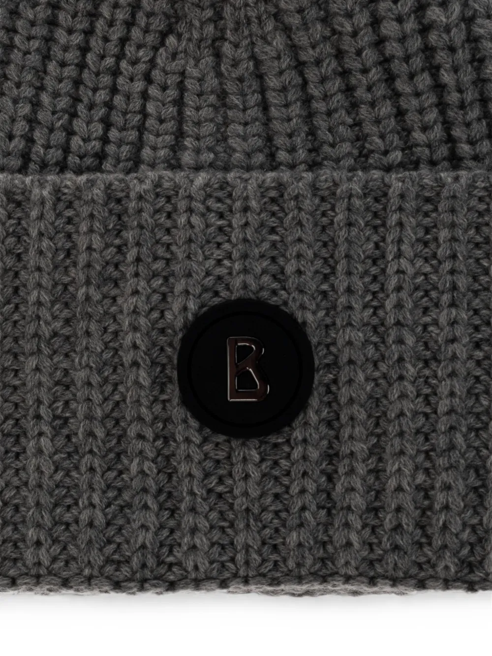 BOGNER Kilian ribbed-knit cashmere beanie hat Grijs