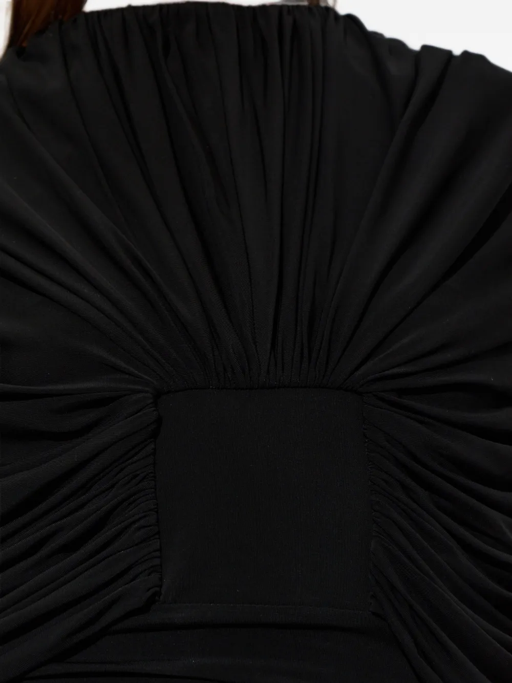 The Mannei Mini-jurk met gedrapeerd detail en ruches Zwart