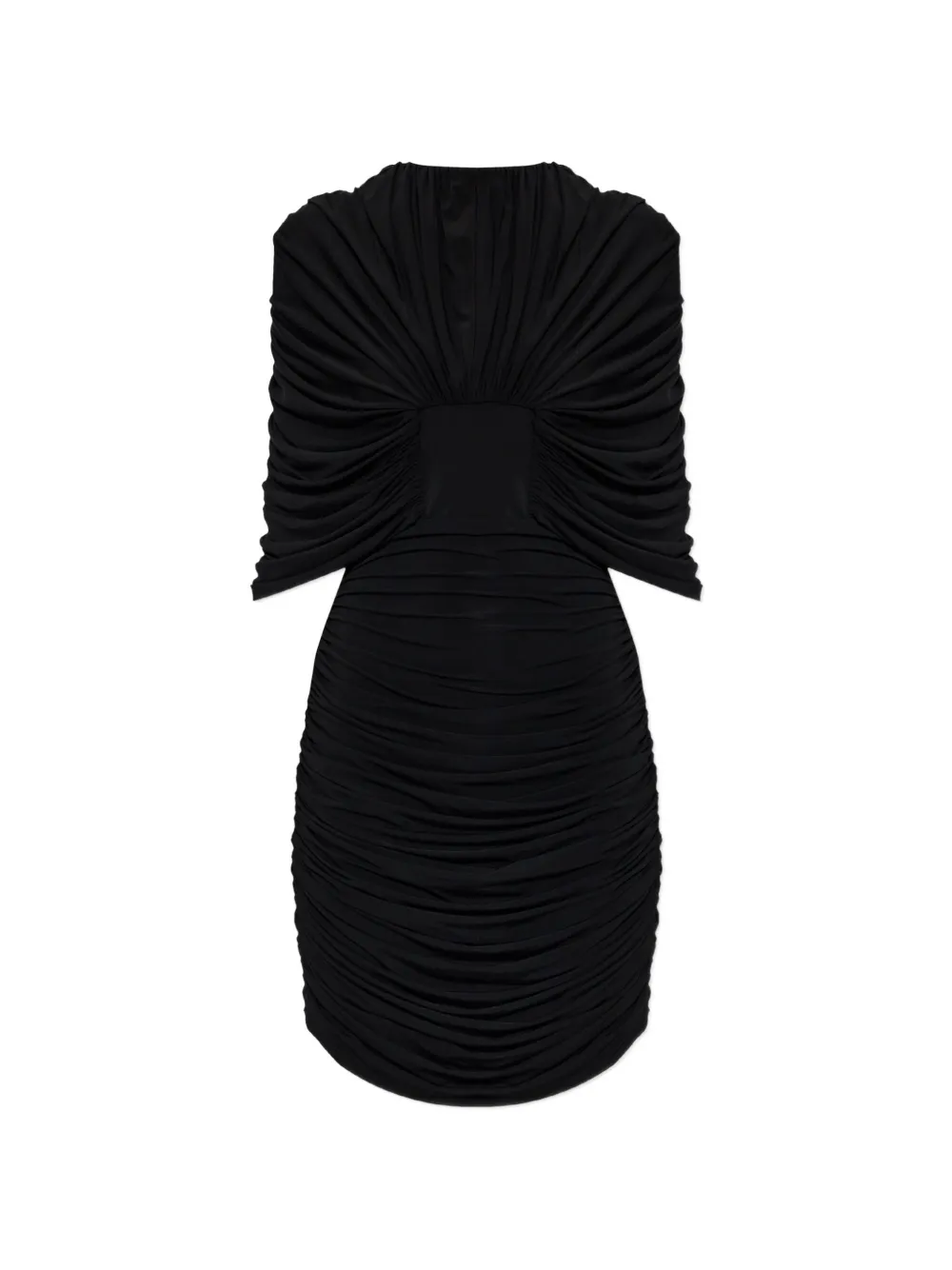 The Mannei ruched draped-detail mini dress - Noir The Mannei ruched draped-detail mini dress - Noir