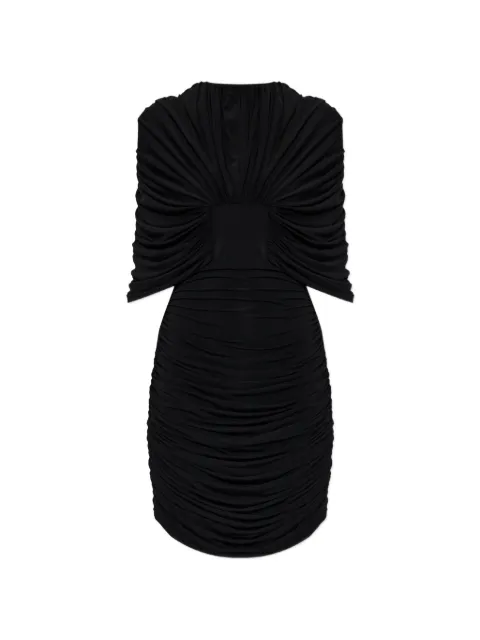 The Mannei ruched draped-detail mini dress