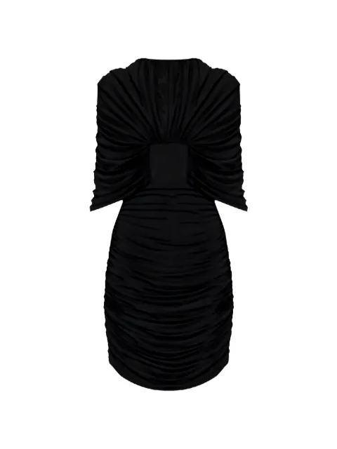 The Mannei ruched draped-detail mini dress