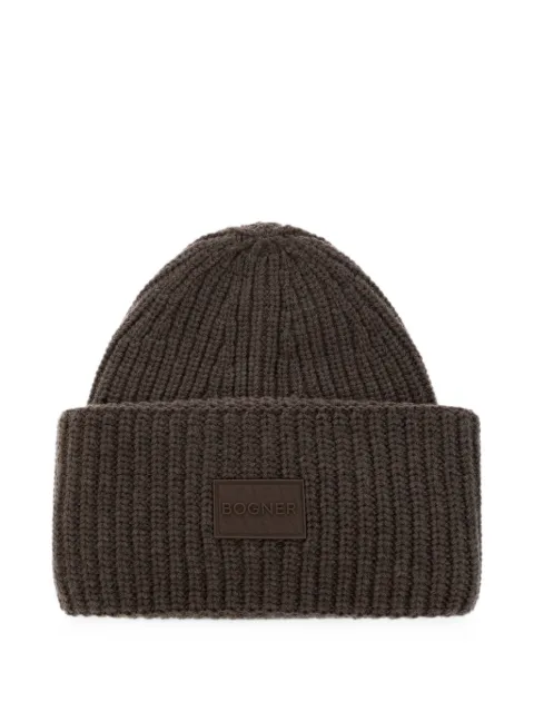 BOGNER Larah ribbed-knit beanie hat