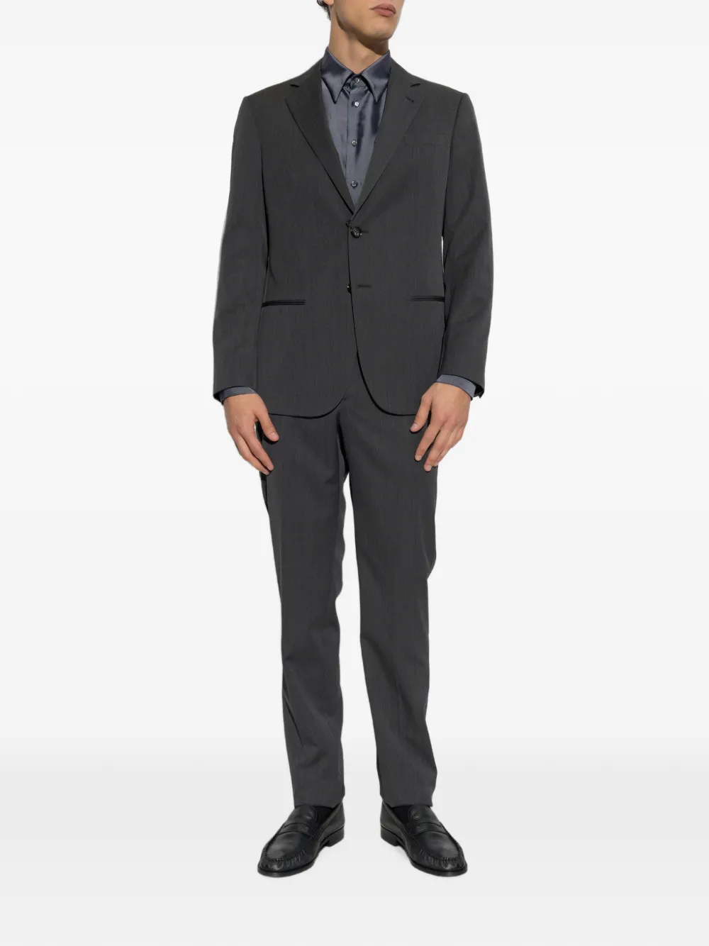 Giorgio Armani Wollen pak Grijs