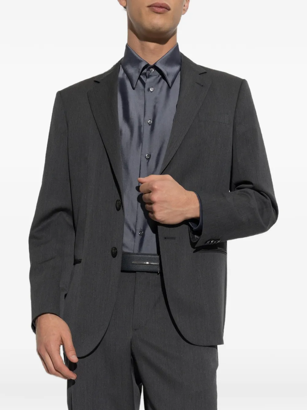 Giorgio Armani Wollen pak Grijs