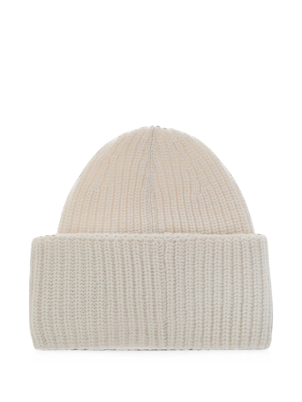 BOGNER LARAH ribgebreide muts met logo-patch Beige