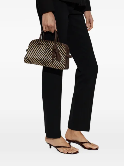 Jacquemus small Turismo zebra-print leather tote bag