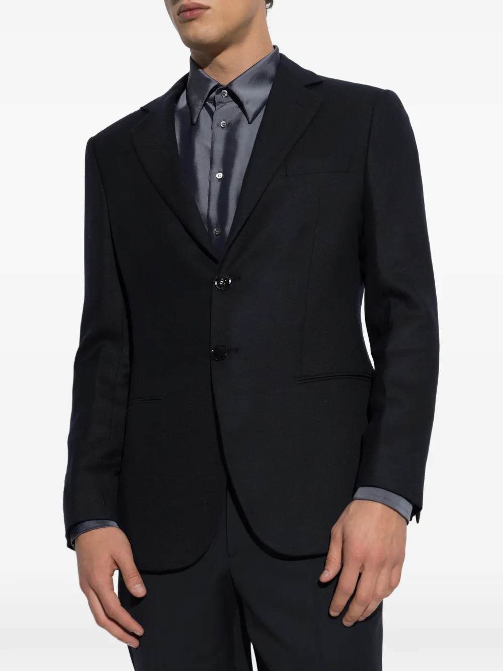 Giorgio Armani Kasjmier blazer Blauw