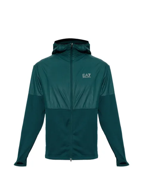 Ea7 Emporio Armani Vigor 7 logo-print panelled jacket