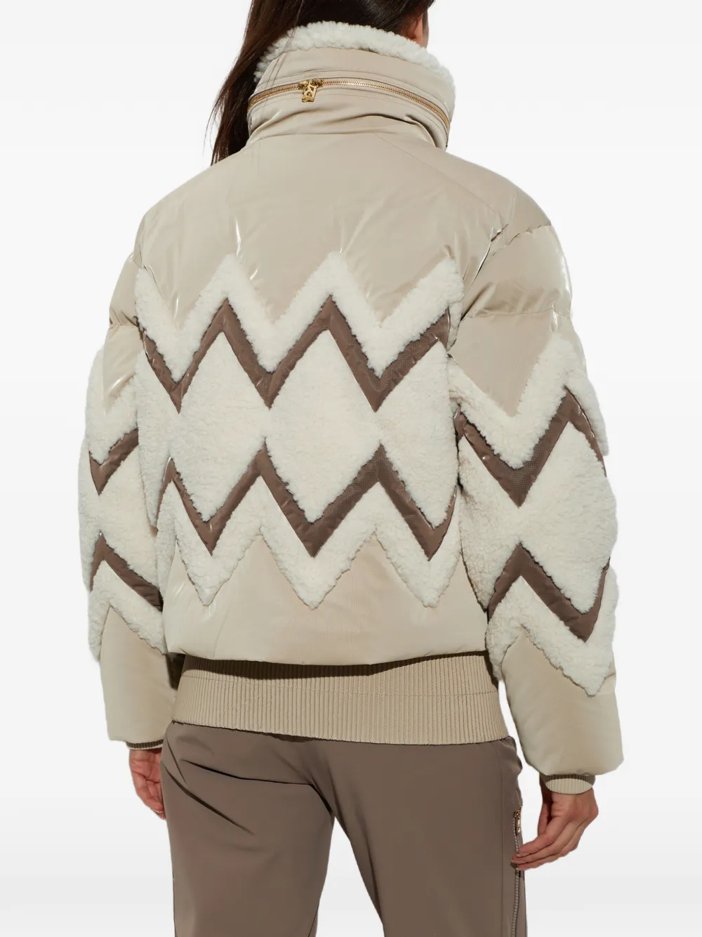 BOGNER Vaya D donsjack met lammy afwerking Beige