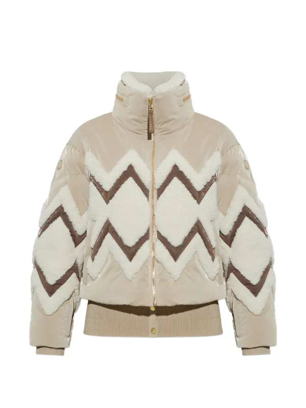 Bogner Vaya D Shearling-trimmed Down Jacket in Neutrals