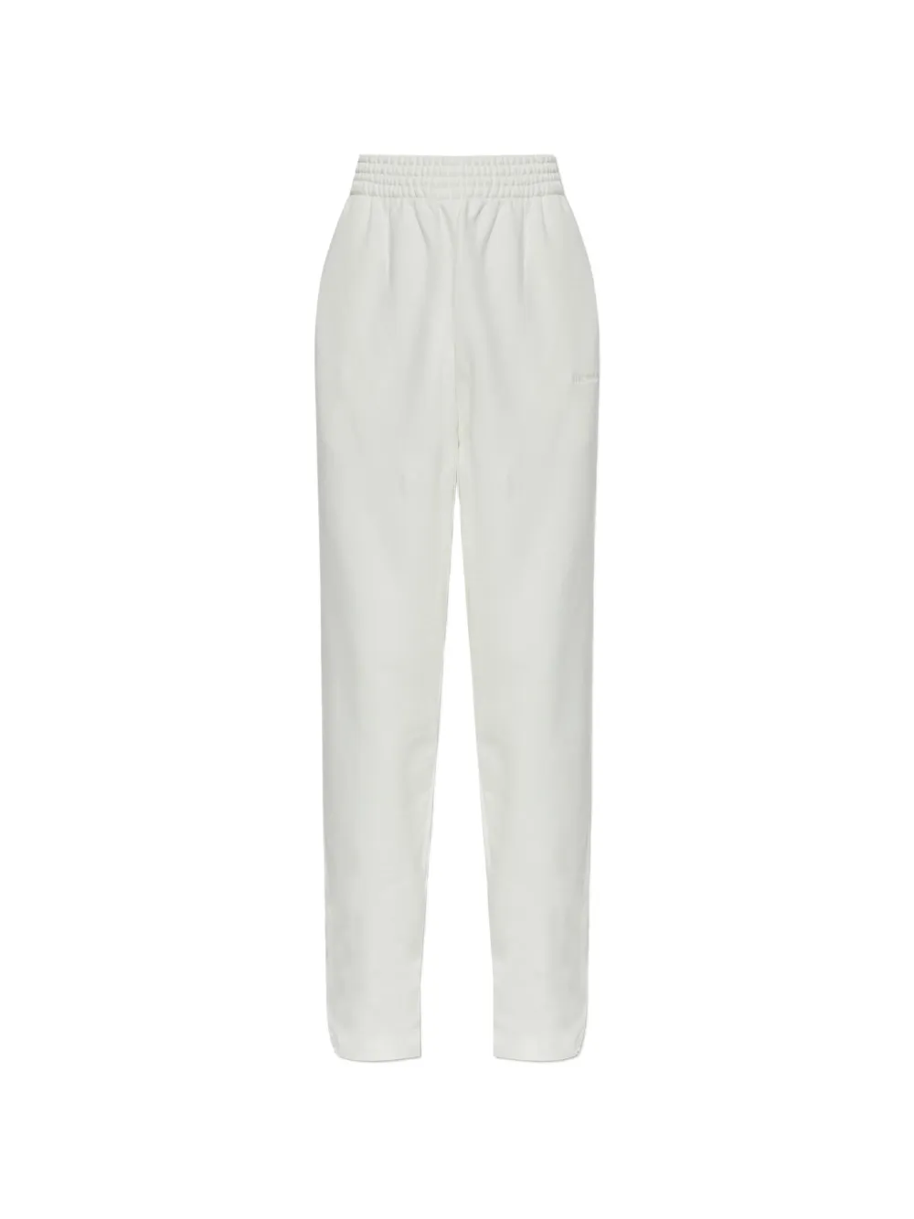 The Mannei logo-embroidered elasticated-waist track pants - Bianco