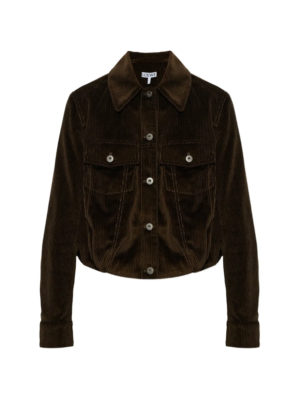 LOEWE corduroy button-up jacket - Marron