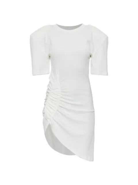 The Mannei ruched asymmetric mini dress