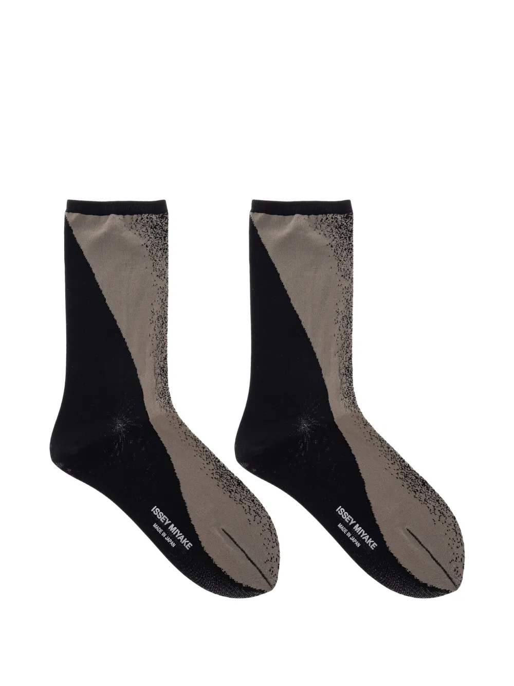 Issey Miyake Calzini con stampa grafica - Nero
