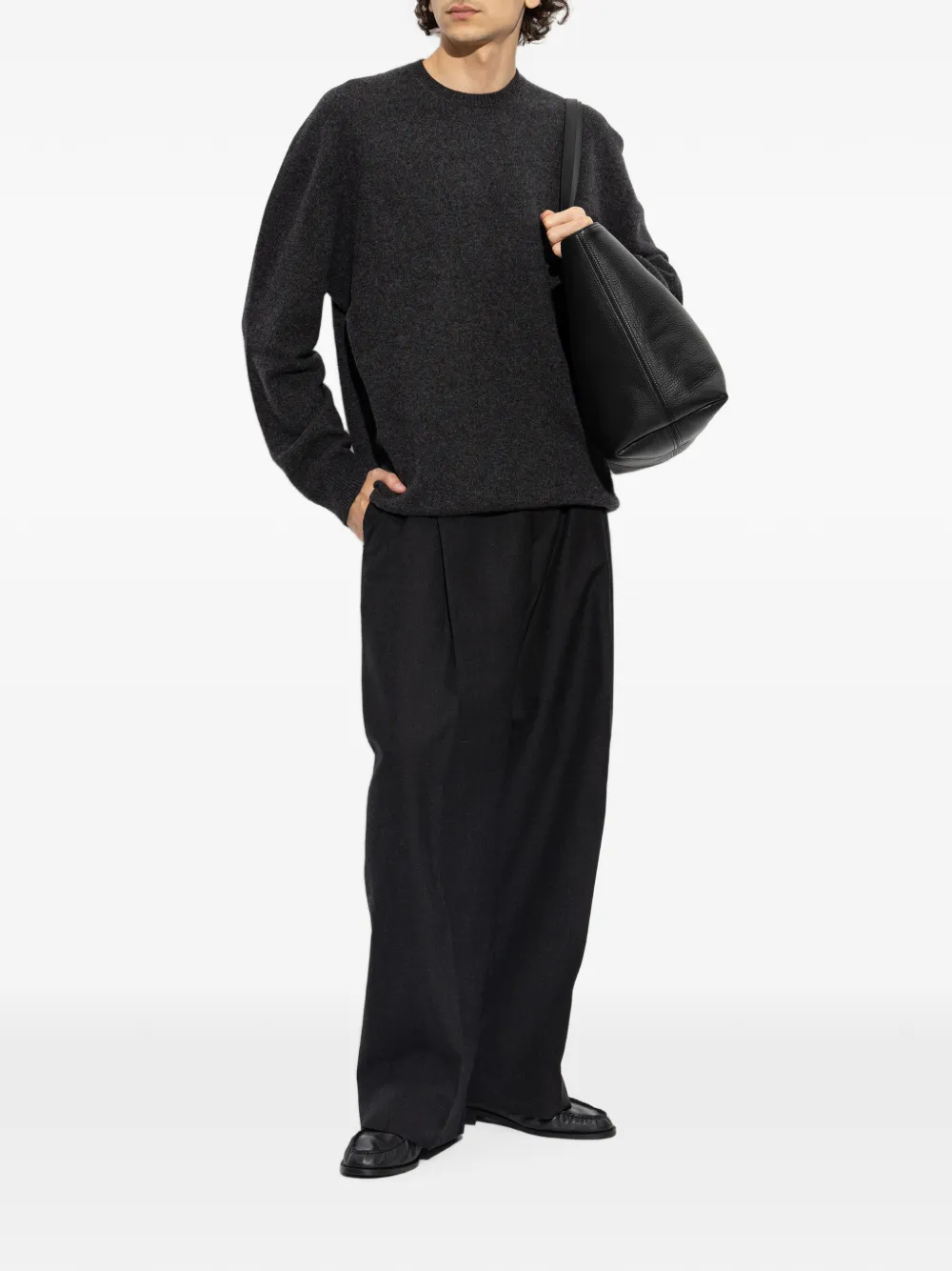 Jil Sander Trui met ronde hals Grijs