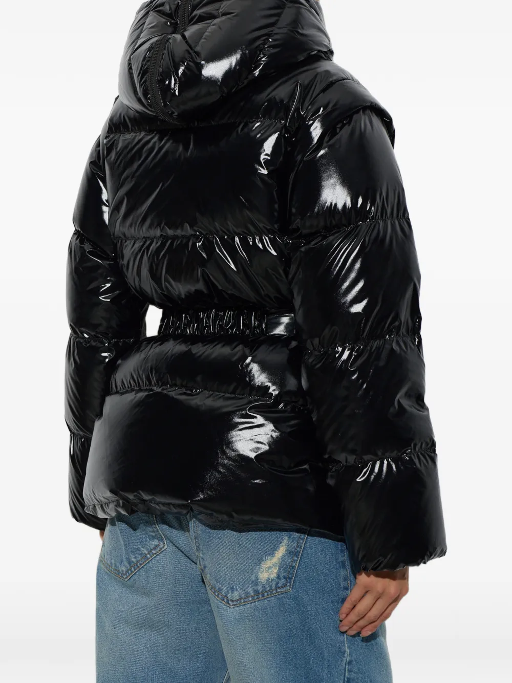 BOGNER Inez 2-in-1 donsjack met ceintuur Zwart