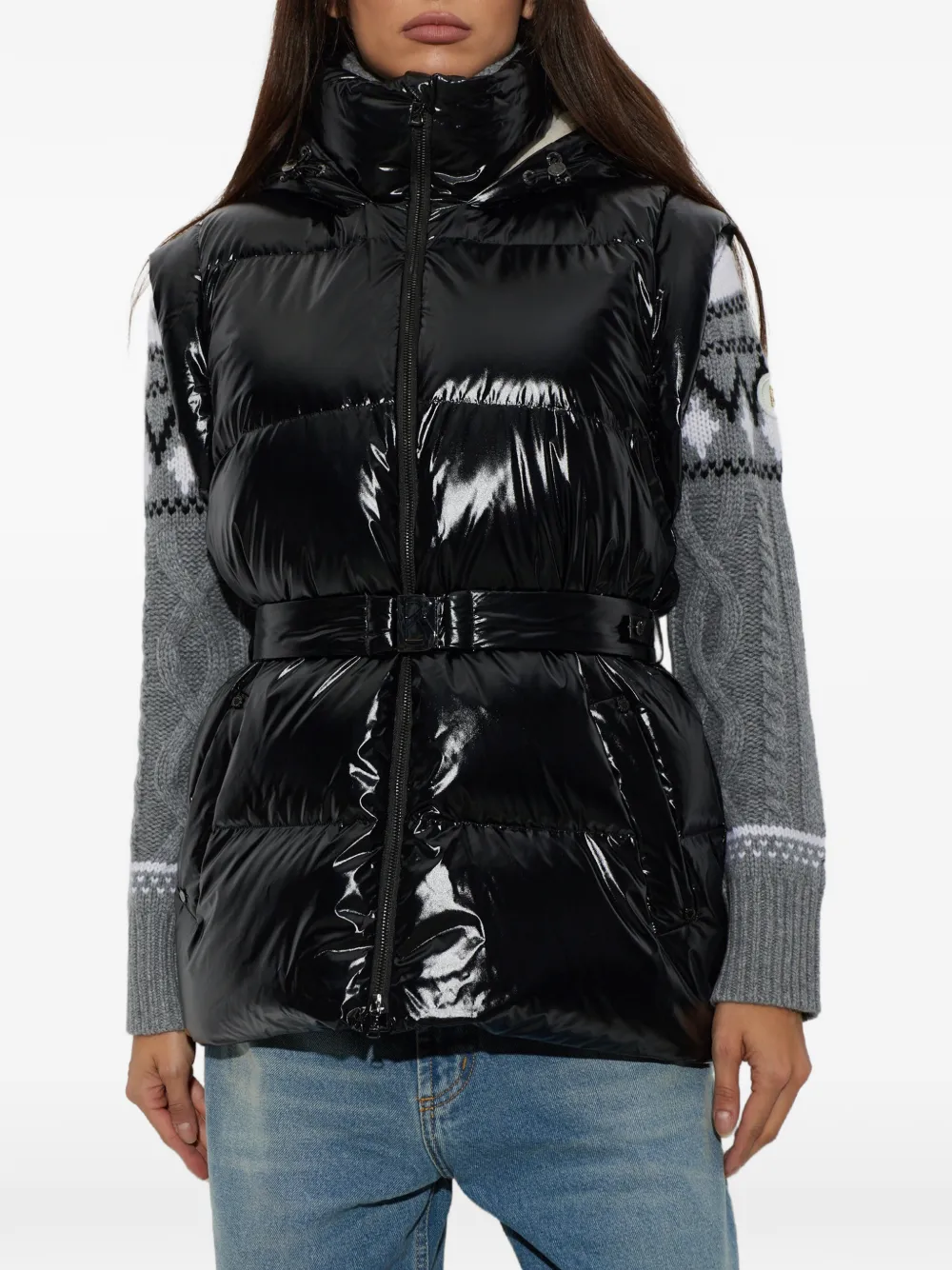 BOGNER Inez 2-in-1 donsjack met ceintuur Zwart