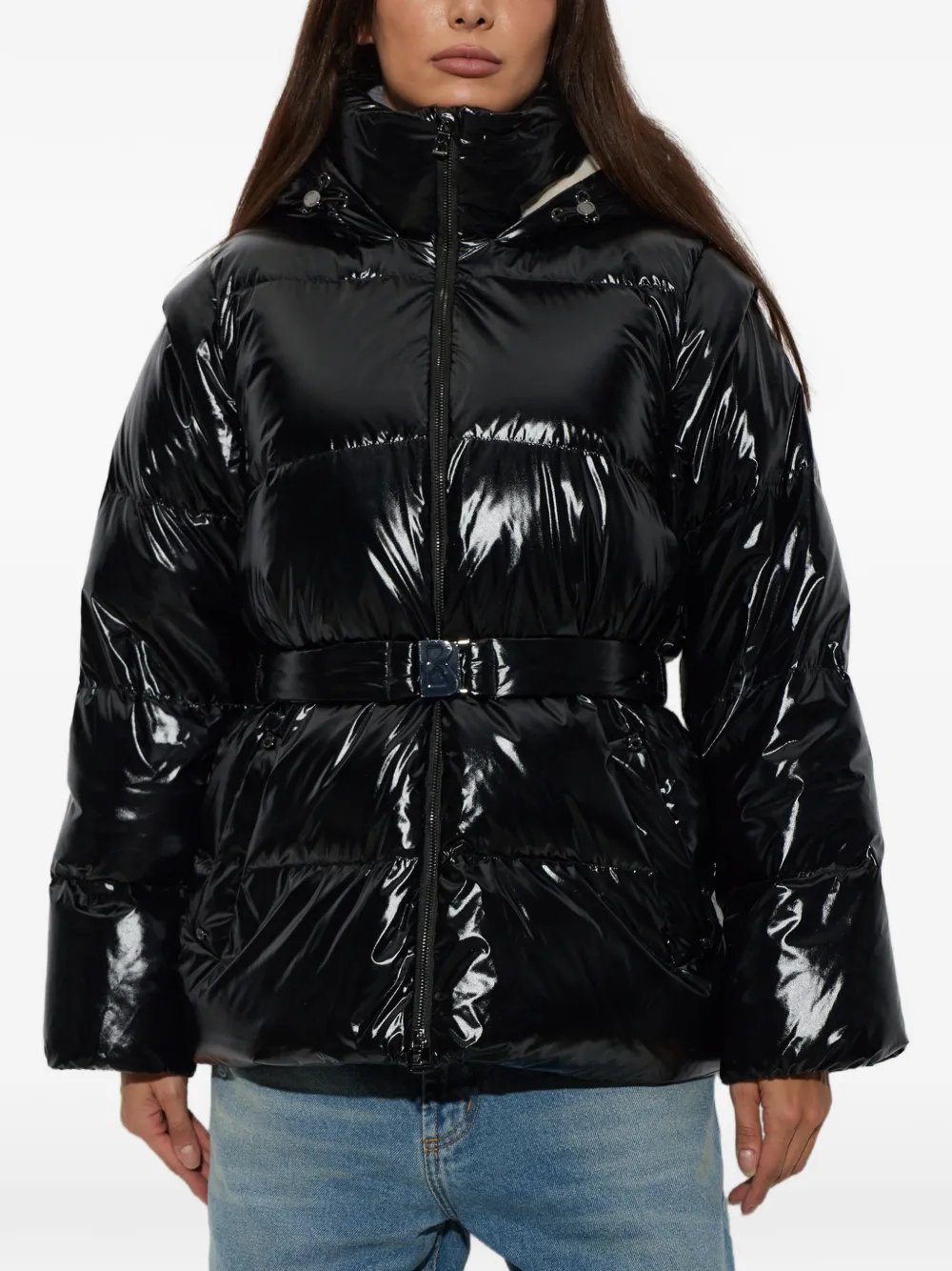BOGNER Inez 2-in-1 donsjack met ceintuur Zwart