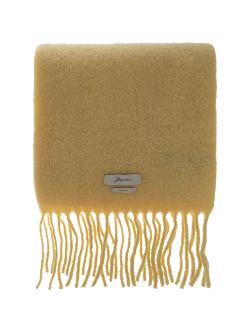 Jacquemus Carro fringed scarf - Giallo