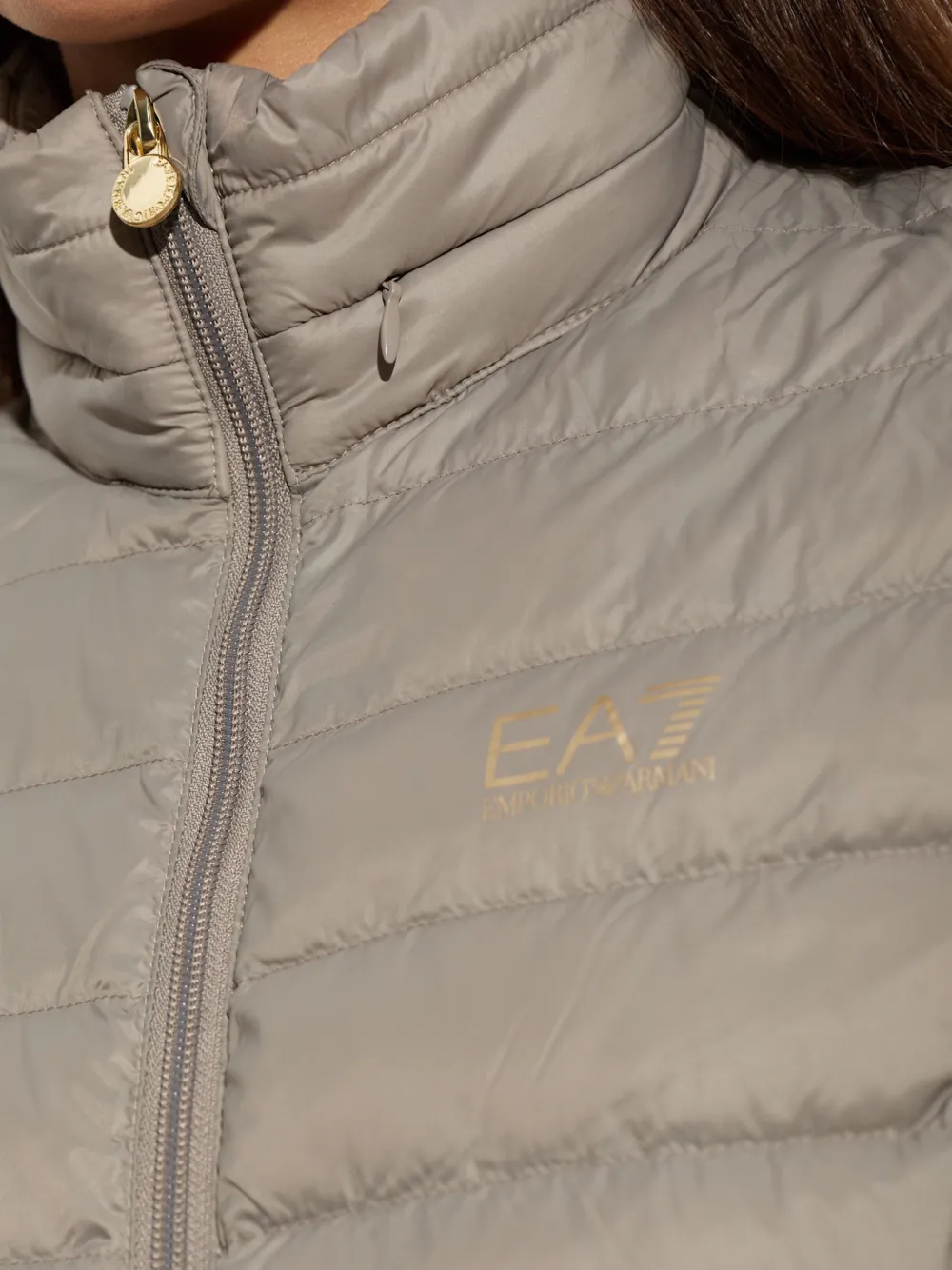 Ea7 Emporio Armani quilted insulated jacket Beige