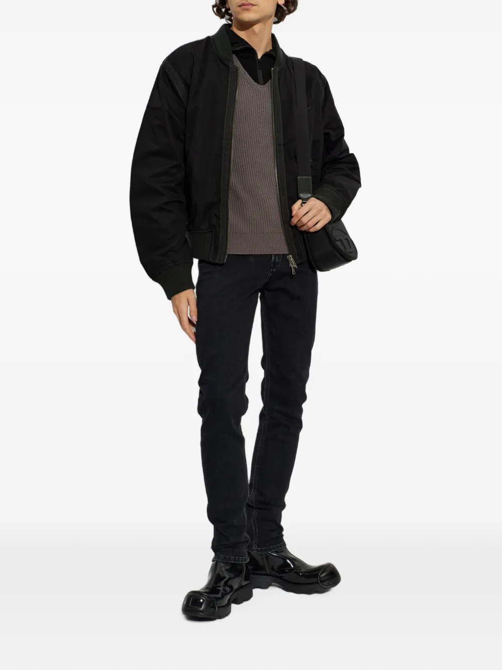 Diesel 1979 Sleenker-P jeans Zwart