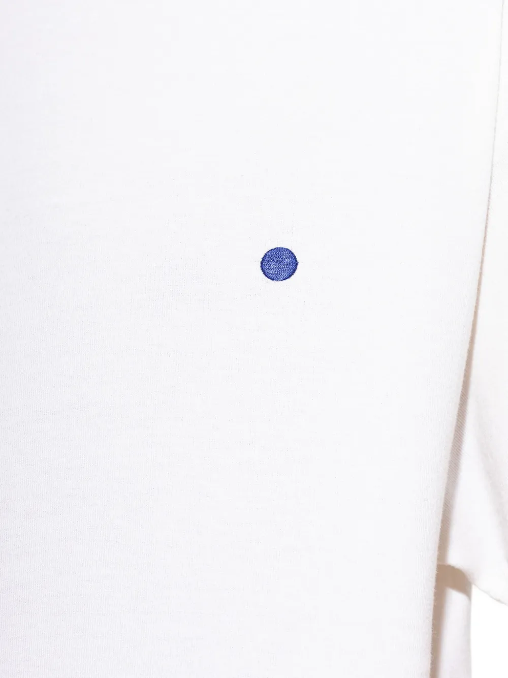Jil Sander T-shirt met geborduurde stippen Wit
