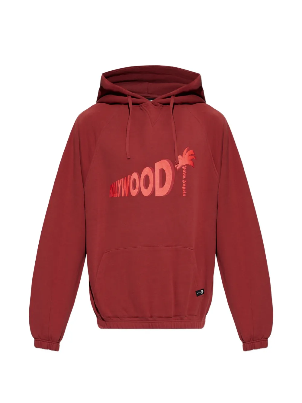 Palm Angels Sunset Blvd Palm loose hoodie - Red