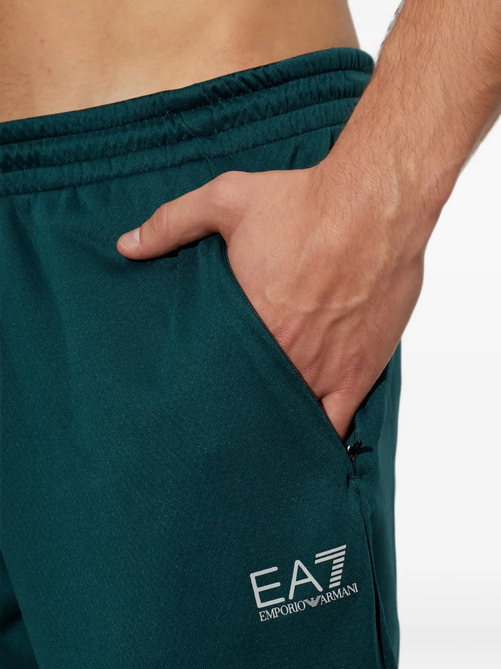 Ea7 Emporio Armani Trainingsbroek met logoprint Groen
