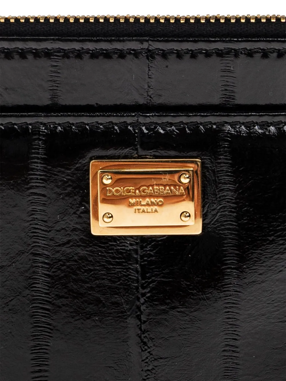 Dolce & Gabbana Pasjeshouder met logoplakkaat Zwart