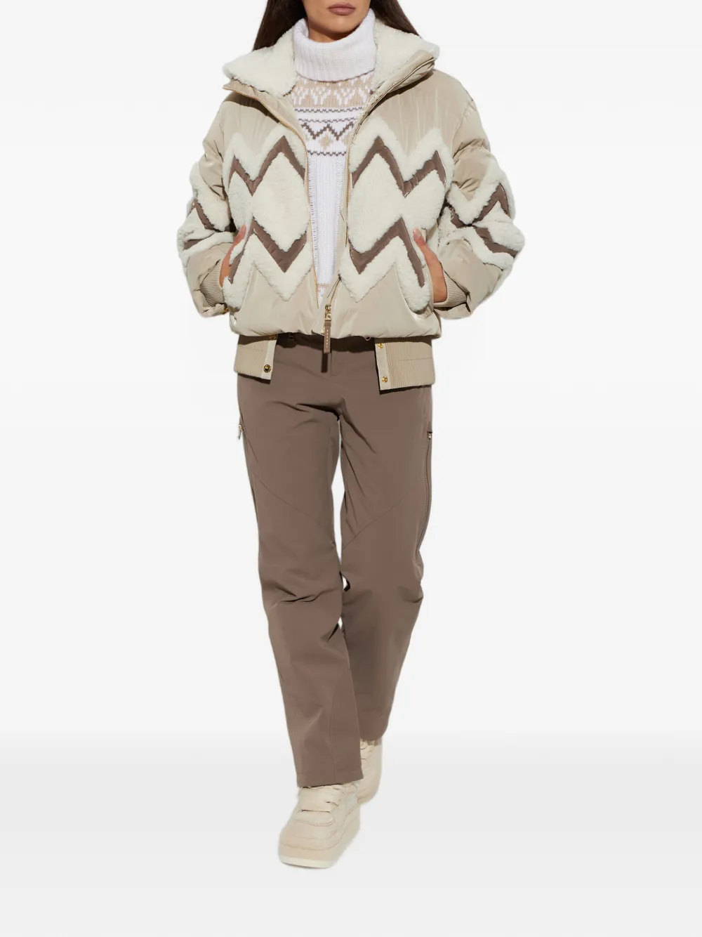 BOGNER Ilka belted ski pants Bruin