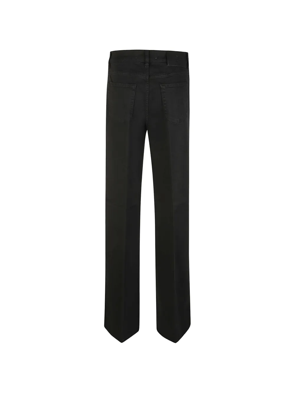 PT Torino pressed-crease wide-leg jeans Zwart