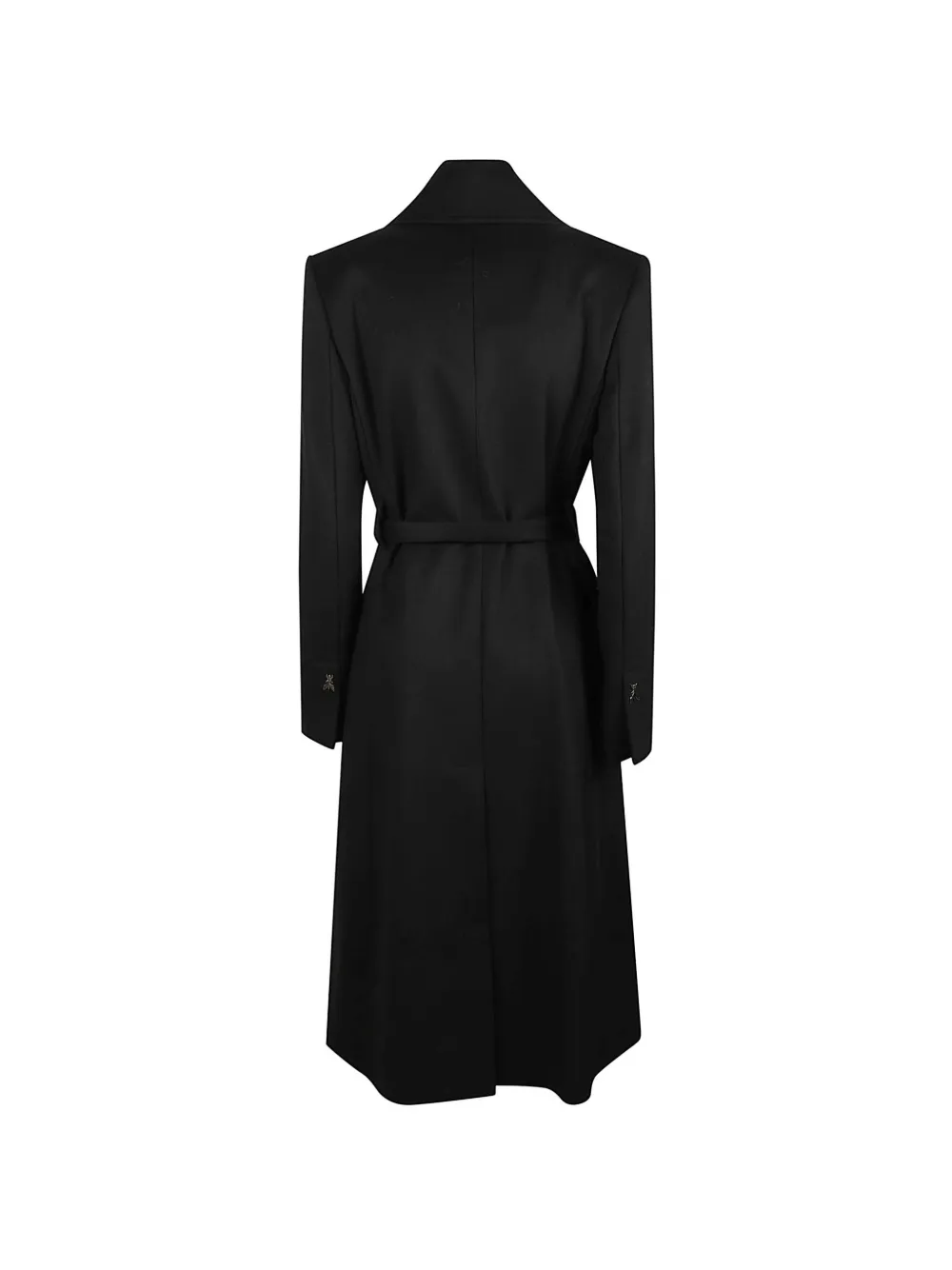 Patrizia Pepe belted wool coat Zwart