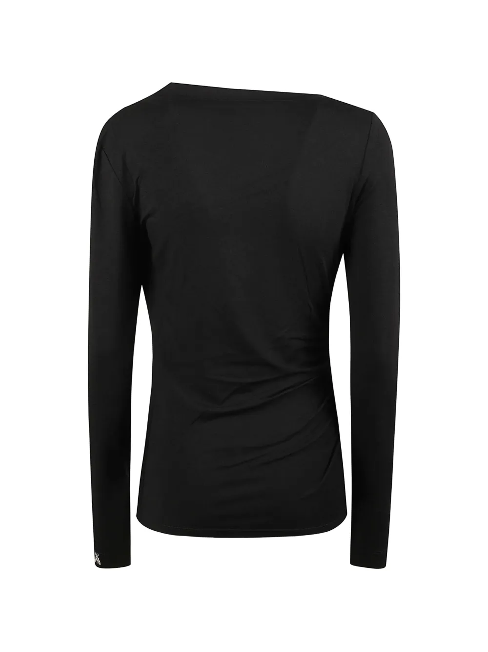 Patrizia Pepe long-sleeve gathered top Zwart