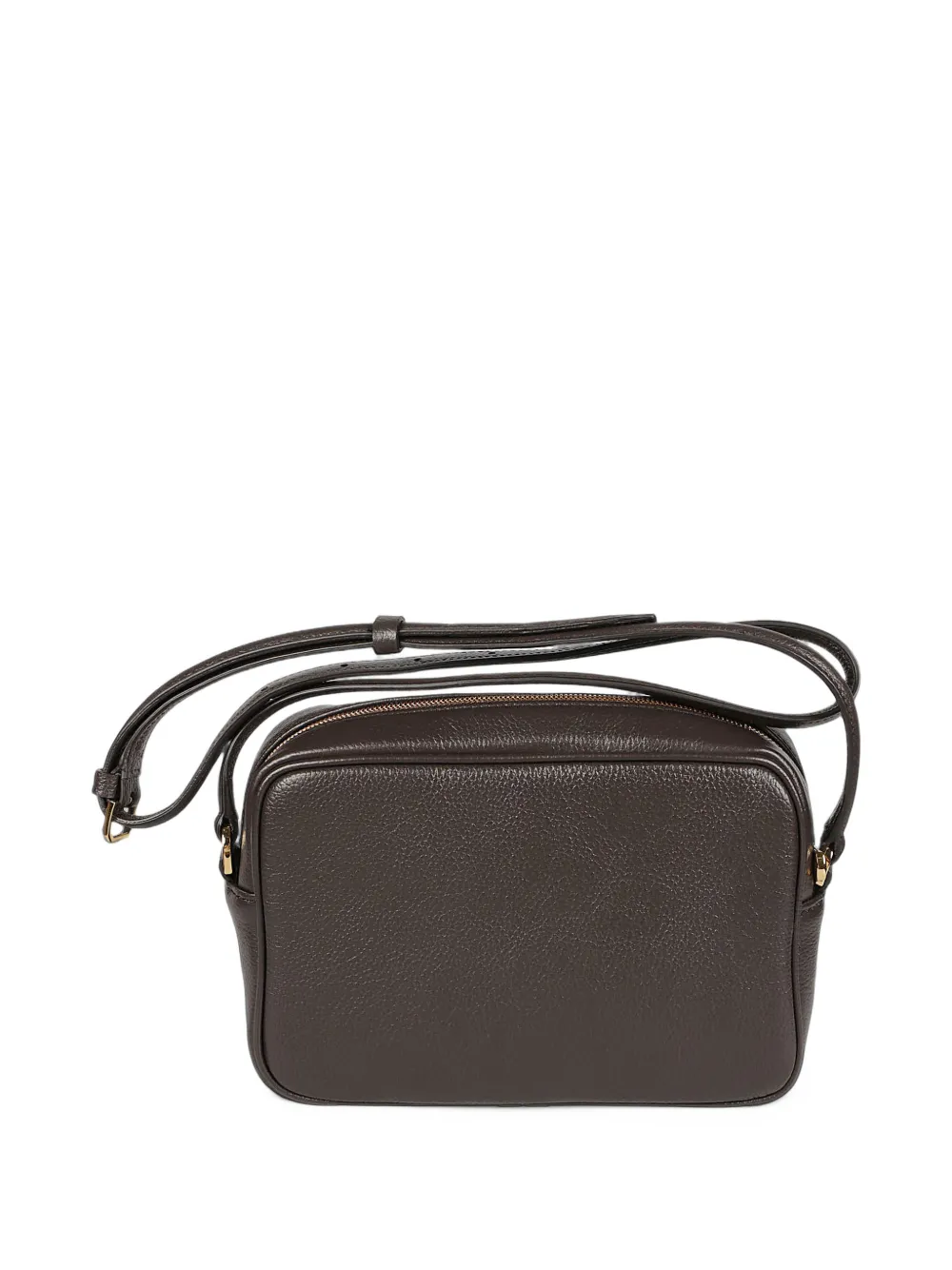 Patrizia Pepe All Day leather crossbody bag Bruin