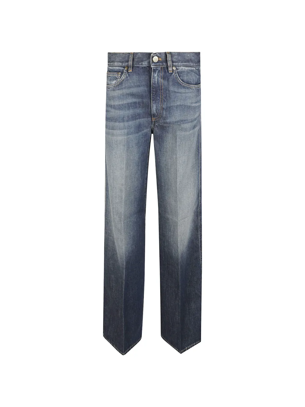 PT Torino faded wide-leg jeans - Blau