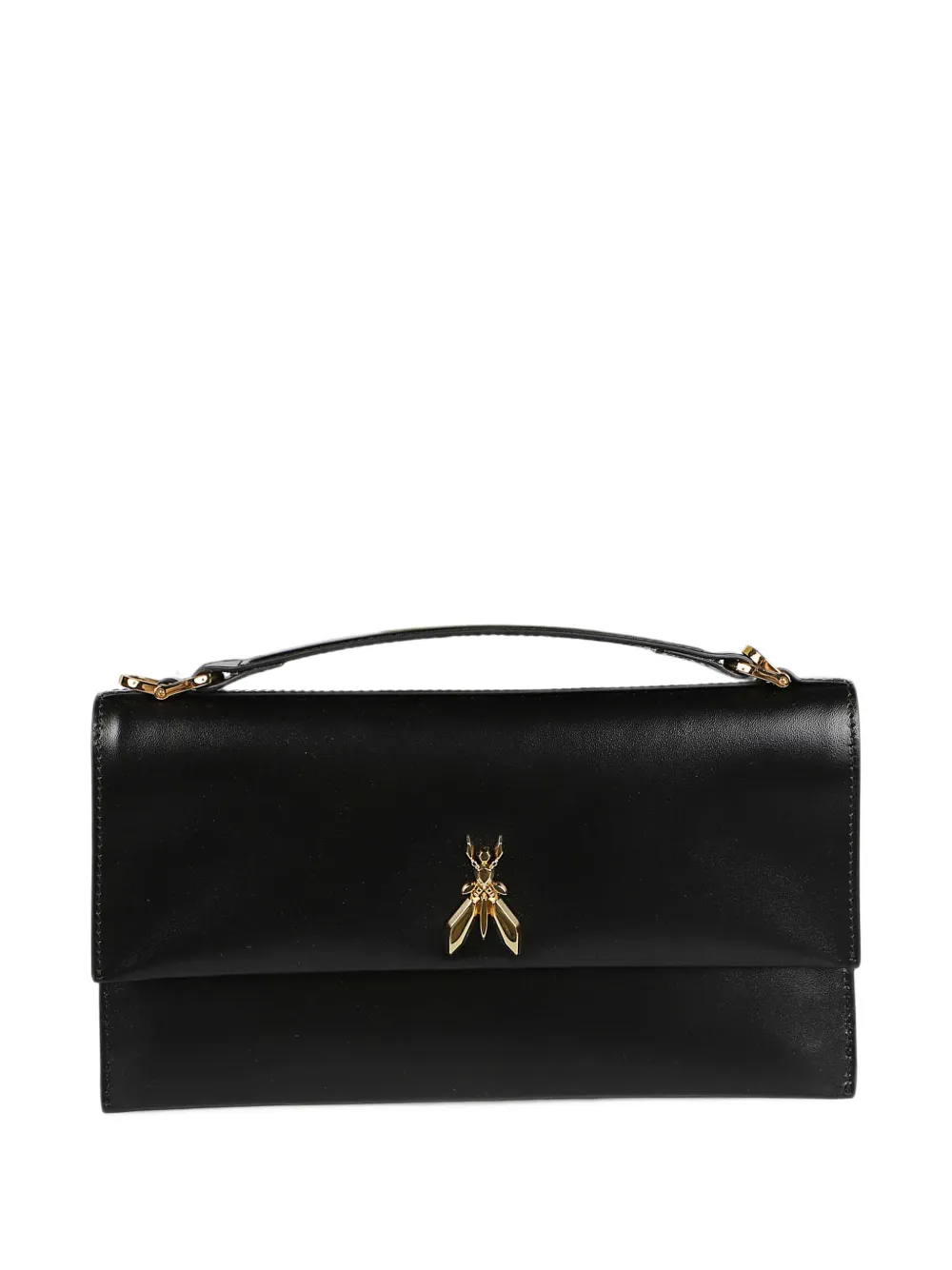Patrizia Pepe Fly leather clutch bag - Nero