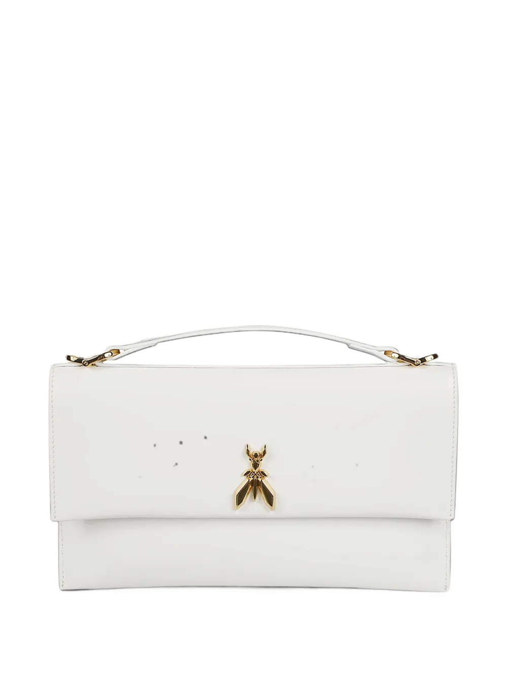 Patrizia Pepe Fly leather clutch bag - Bianco